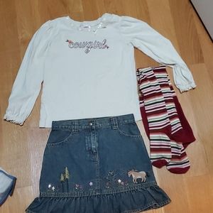 3 Piece Outfit Cowgirl Gymboree Size6/7
